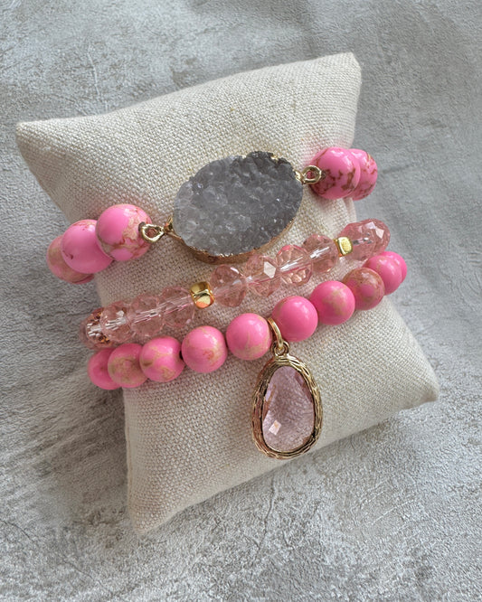 The Flamingo Bracelet Stack