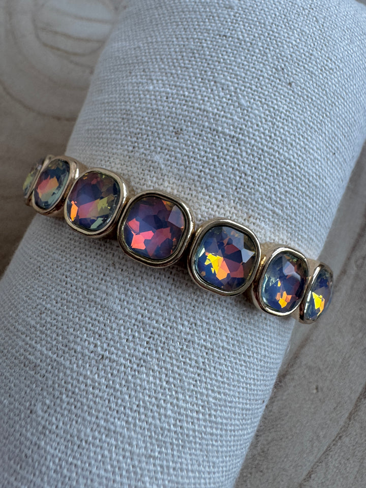 Bronze Square Bling Bracelet