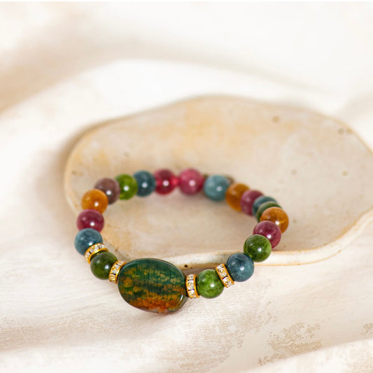 The Rainforest Bloom Spirit Stone Bracelet (Pre-Order del w/c 28th Sep)