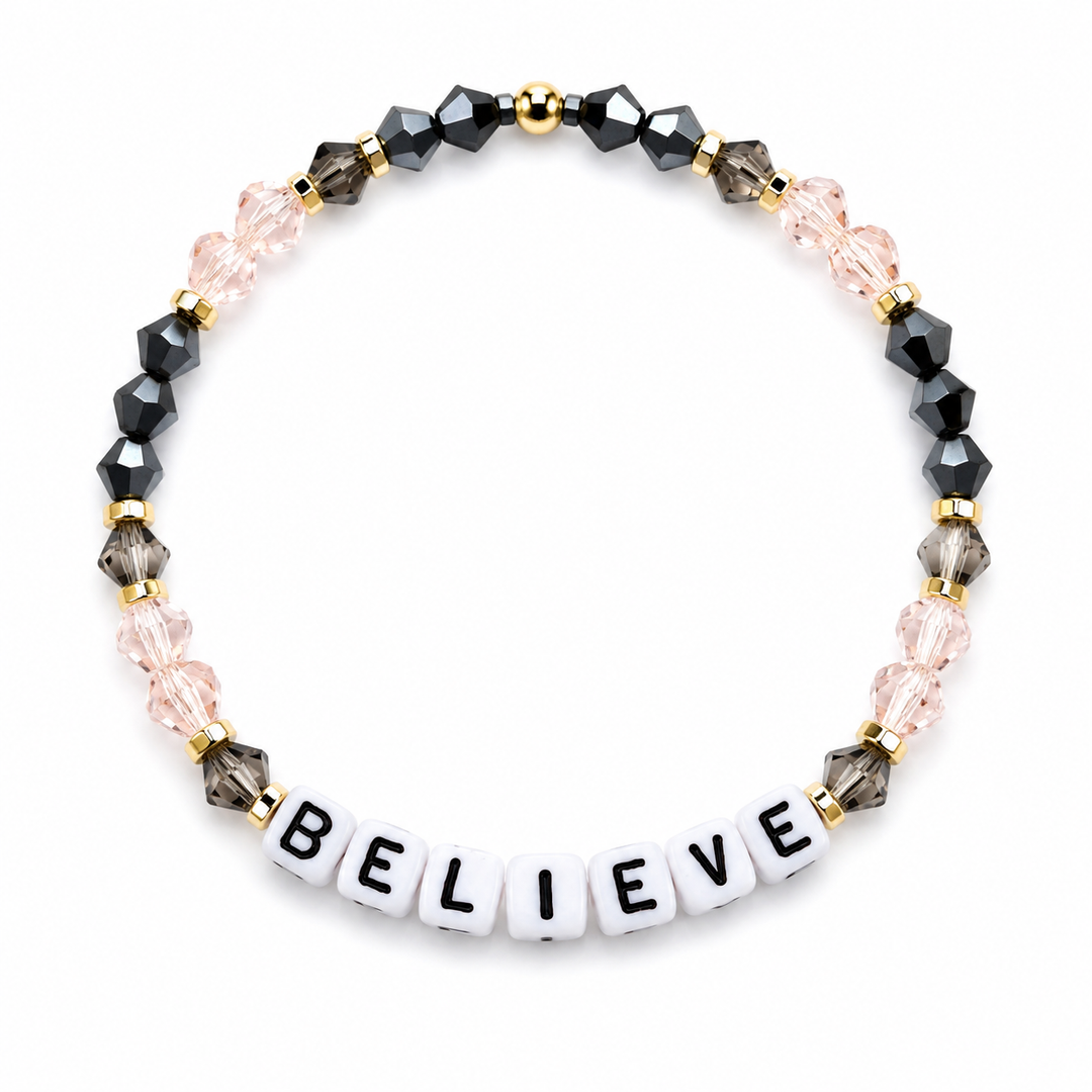 Believe Letter Bracelet