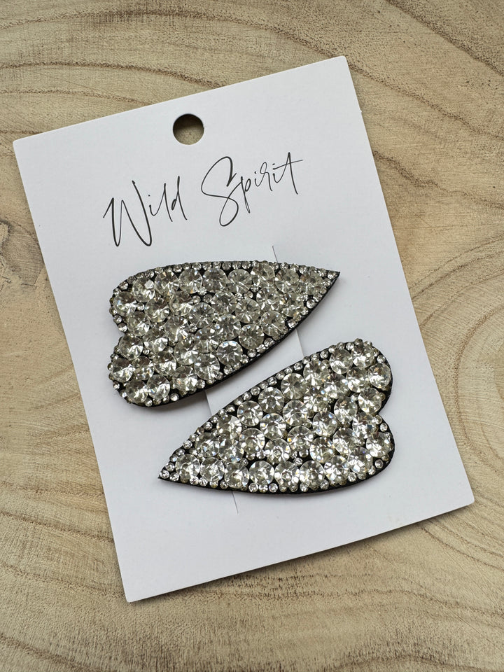 Heart Gift Set of 2 Hair Slides (Pack of 5)