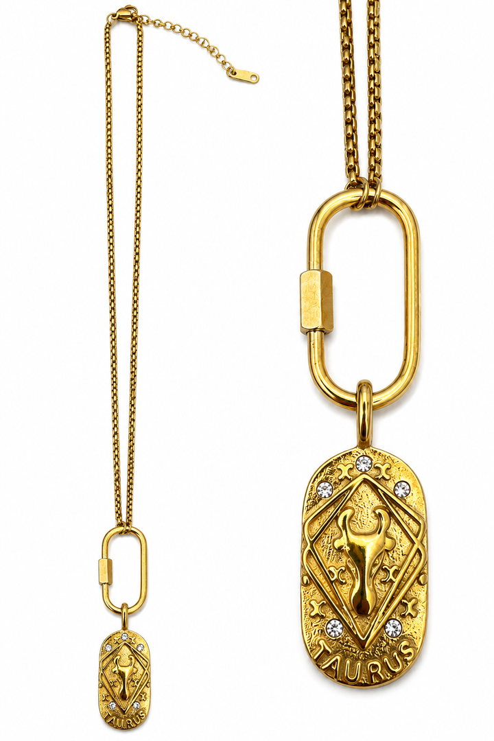 Set of 12 Horoscope Charm Necklaces