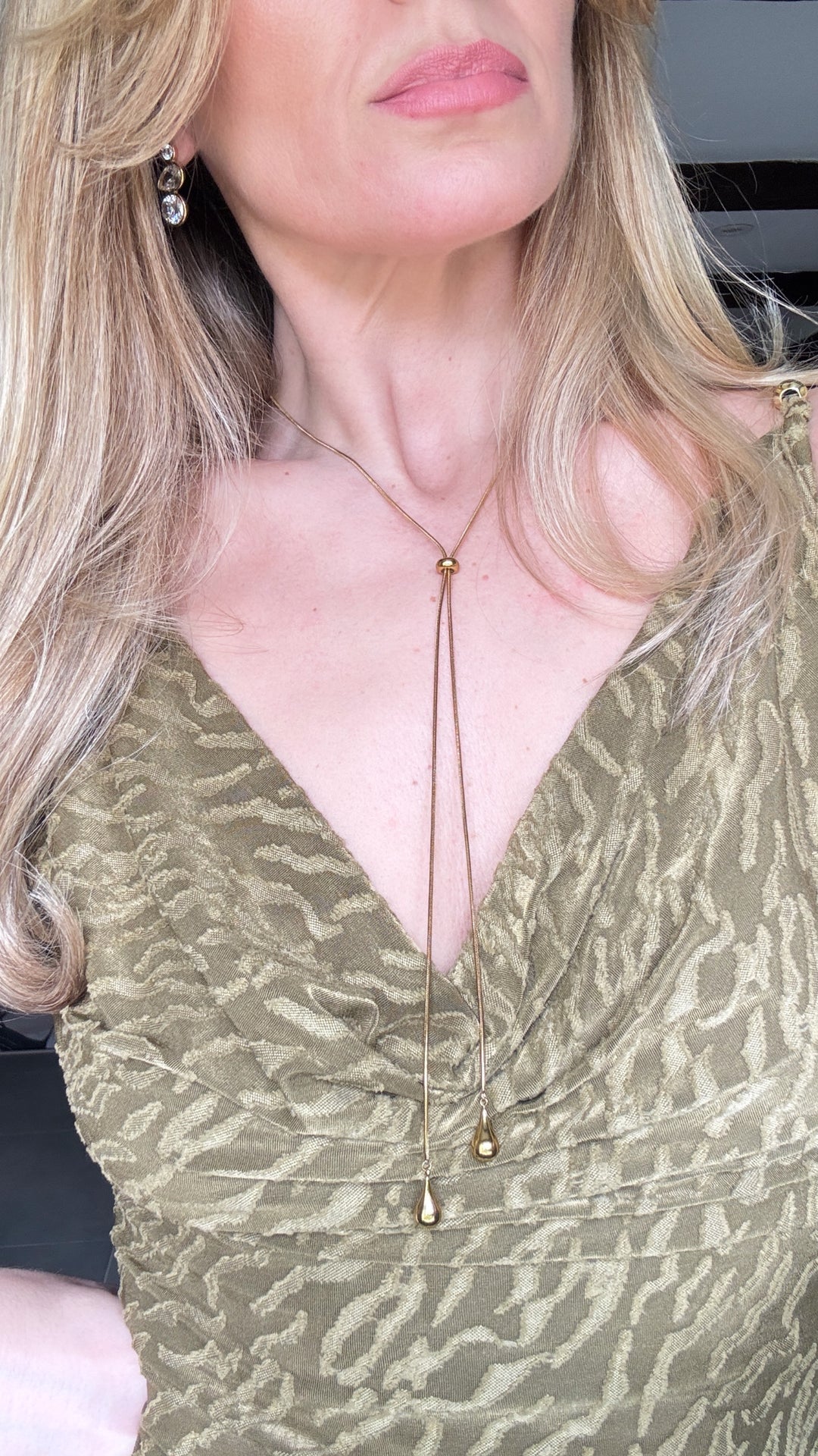 Elysia Adjustable Gold Plated Waterproof Necklace