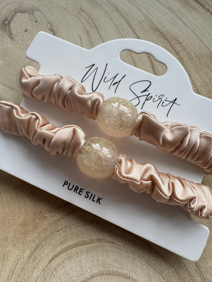 Pure Silk Hair Bobble Duo