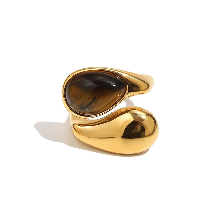 Tiger Eye Gold Zena Ring