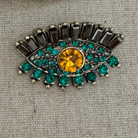 Green Eye of Protection Brooch