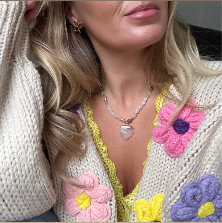 The Rose Quartz Cherish Necklace