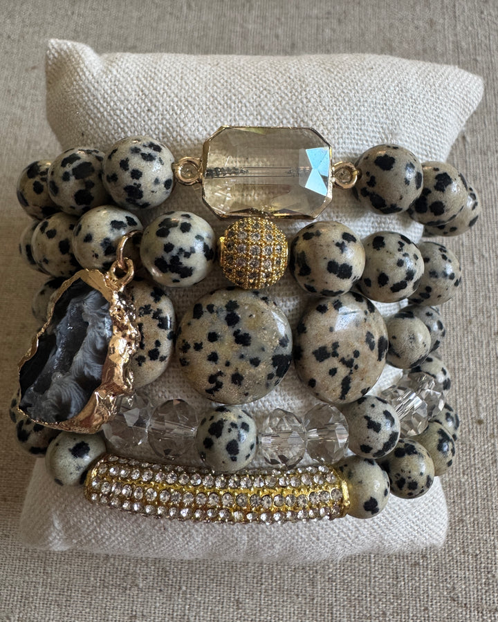 Dalmatian Set of 5 Bracelets