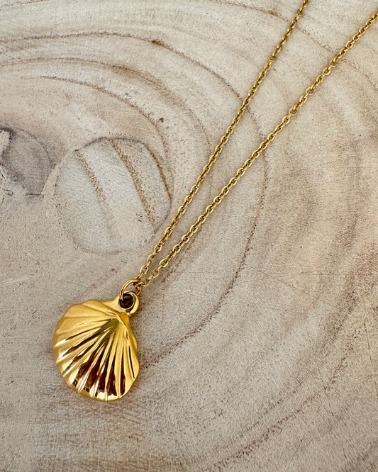The Glowproof Gold Shell Necklace