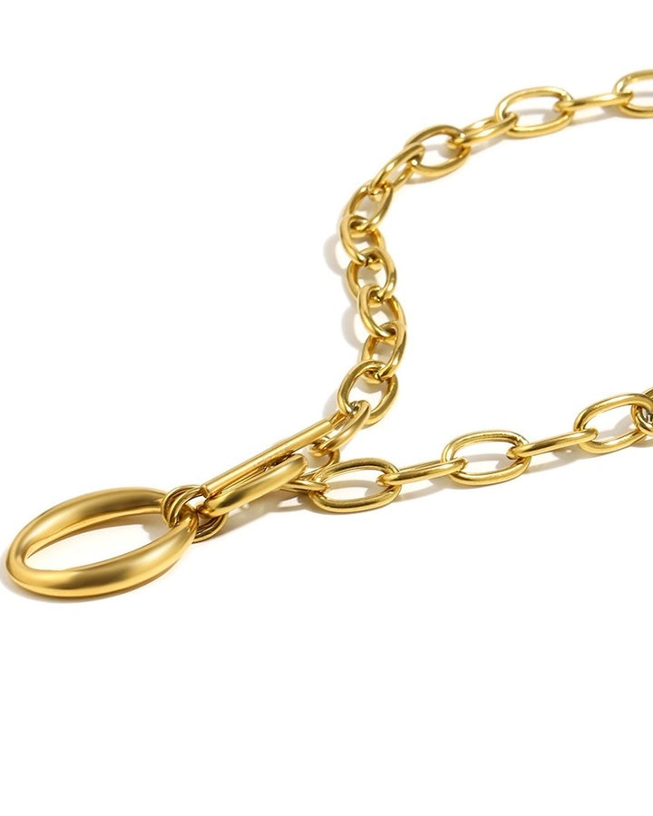 Caprice Chunky Gold Plated Waterproof Necklace
