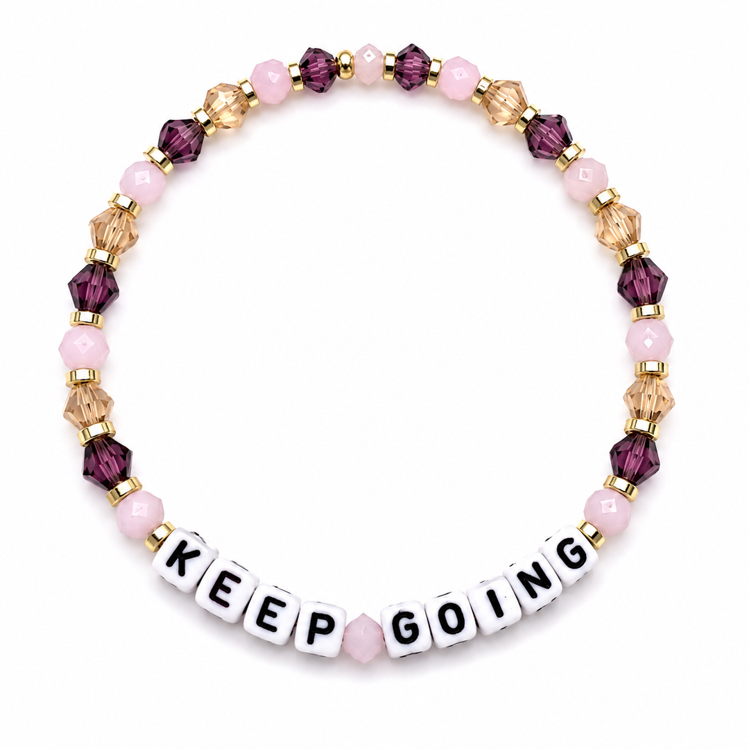 Keep Going Letter Bracelet