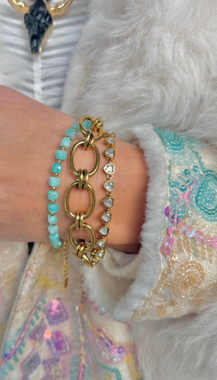 a close up of a bracelet