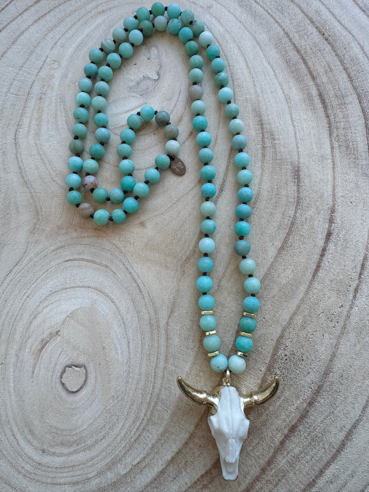 Amazonite Wildhorn Necklace