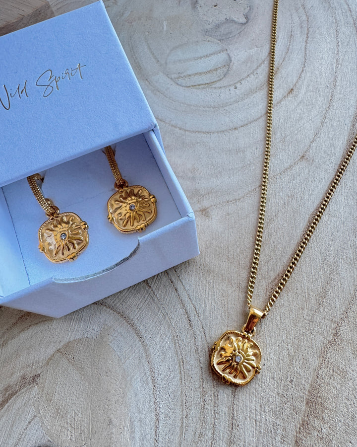 Blaze Gold Plated Waterproof Earrings