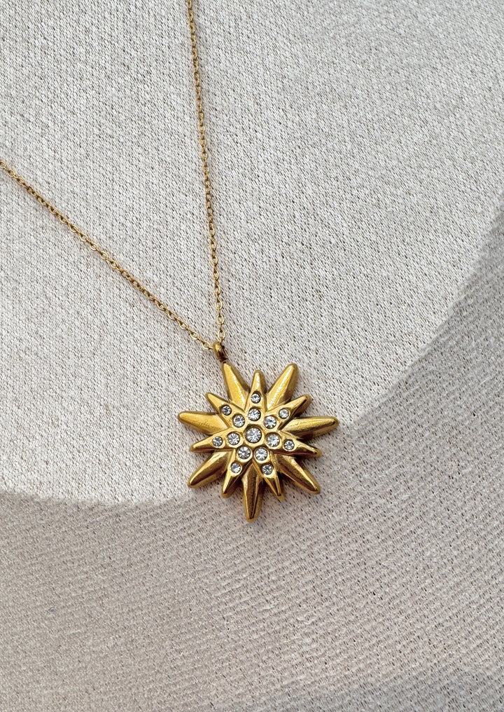 The Starburst Gold Plated Waterproof Necklace