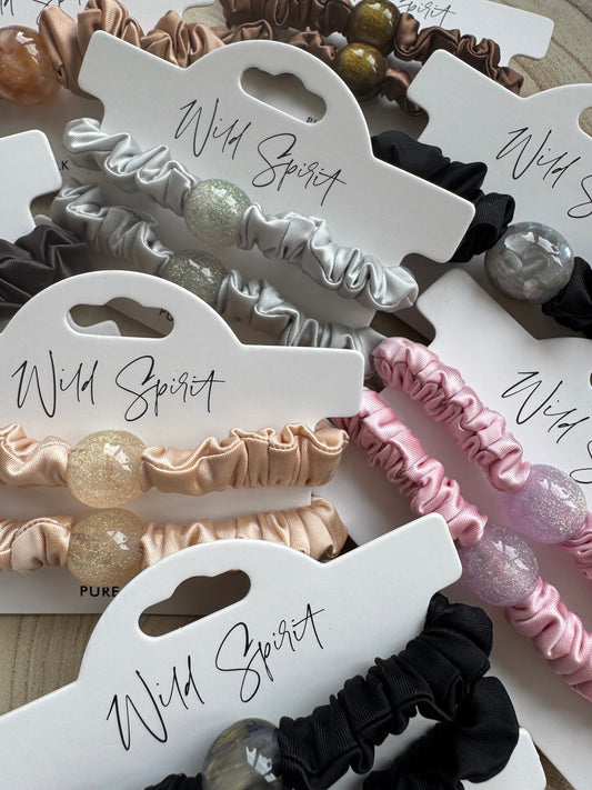 Pure Silk Hair Bobble Set