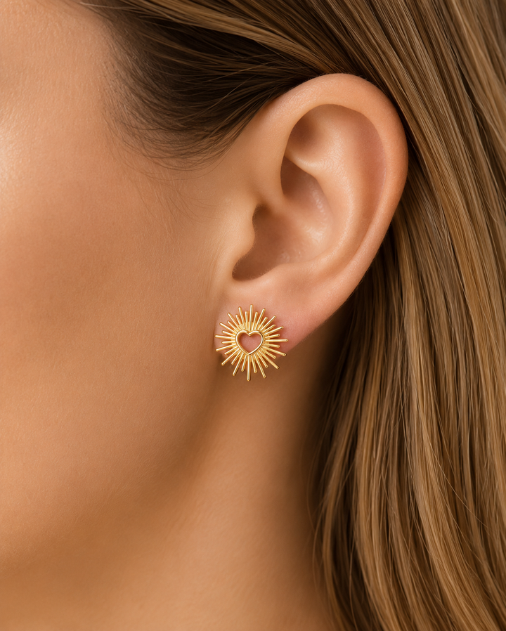 Loveburst Gold Plated Waterproof Earrings