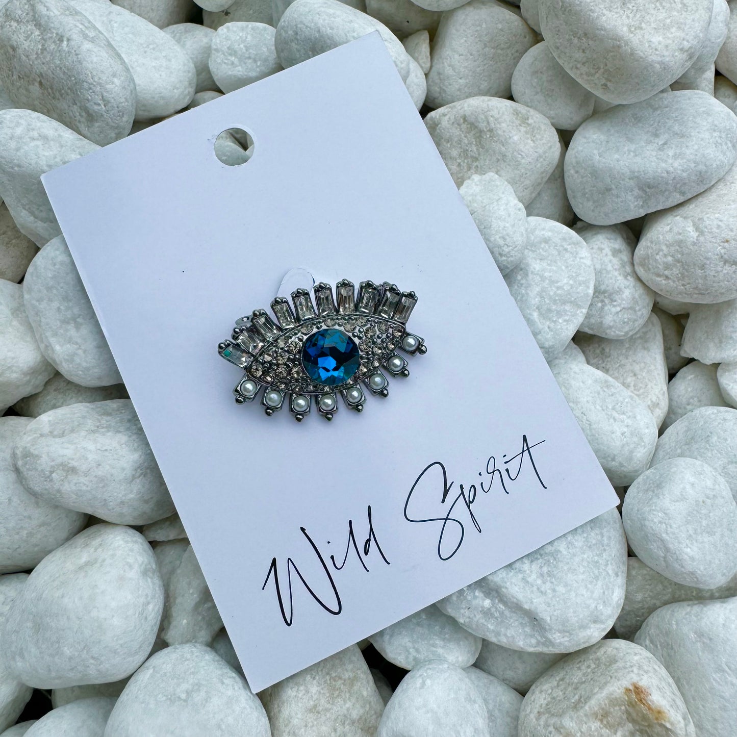 Blue Eye of Protection Brooch