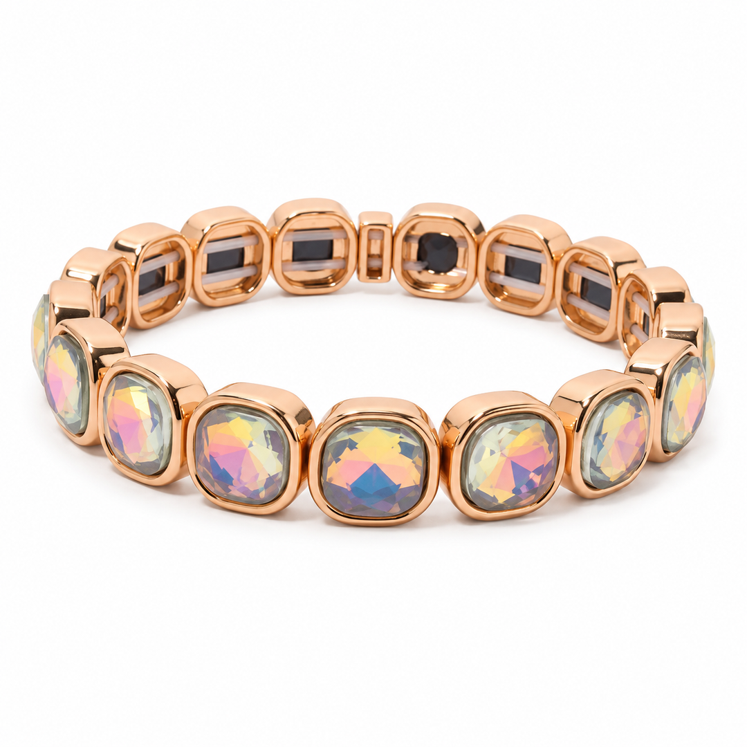 Bronze Square Bling Bracelet