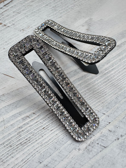 Rectangle Sparkle Set of 2 Hair Slides (Pack of 5)