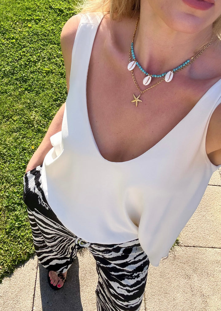 The Cali Shell Gold Plated Waterproof Necklace