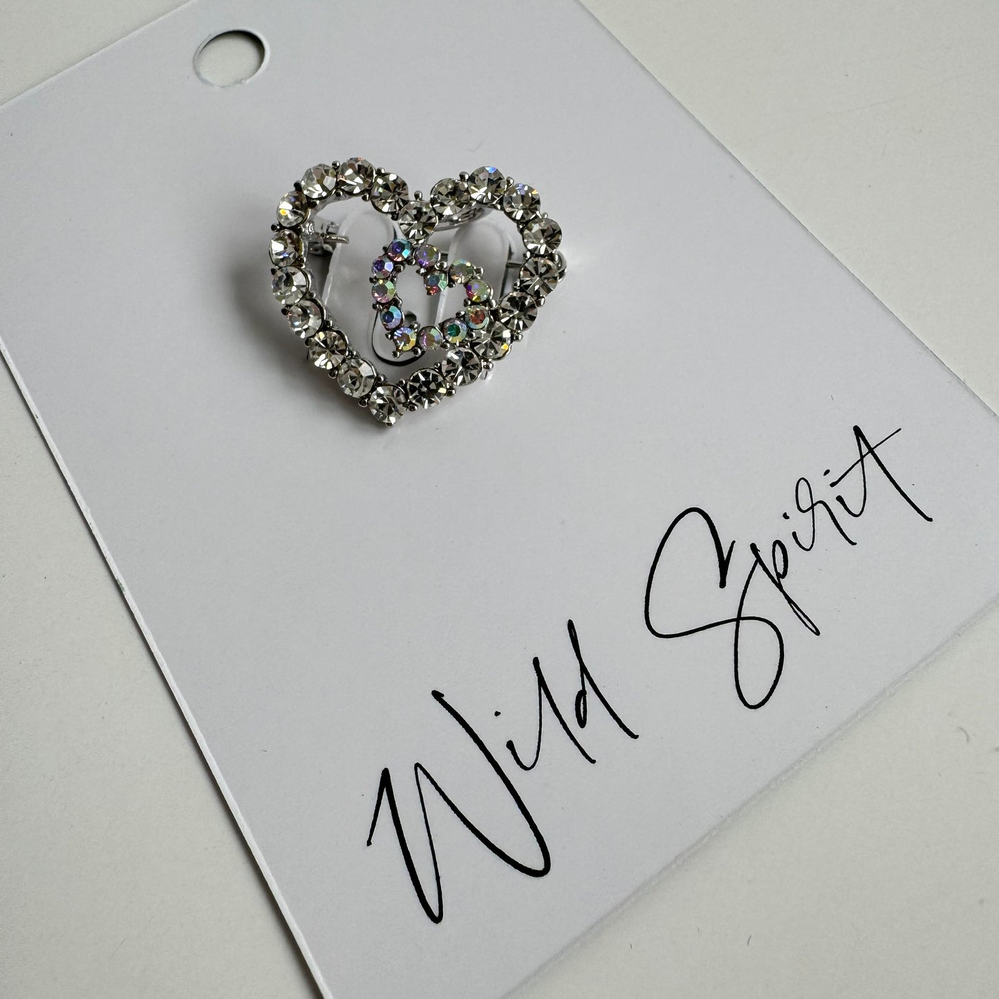 Double Heart Brooch