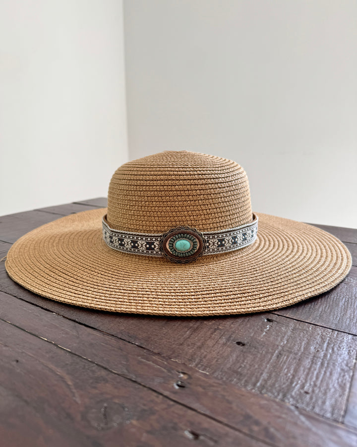 Wide Brim Western Sun Hat
