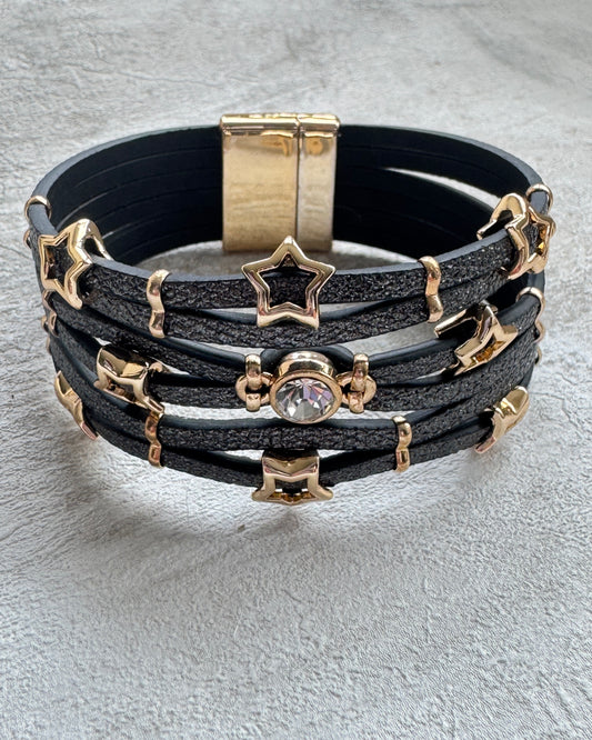 The Black Starlight Boho Cuff