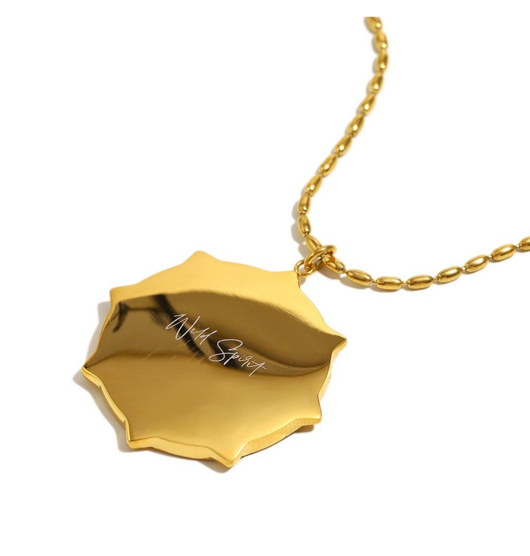 Wild Spirit Cheetah Gold Plated Waterproof Necklace