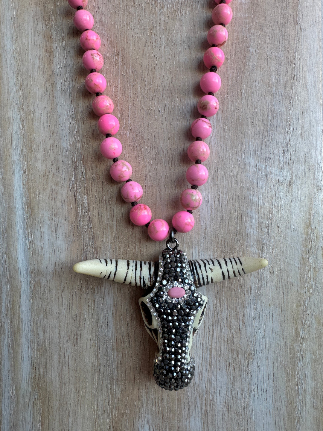 The Pink Buffy Necklace