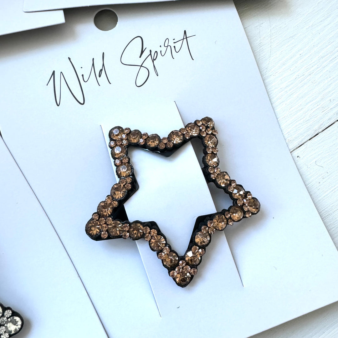 Single Star Hair Slides (Pack of 5)