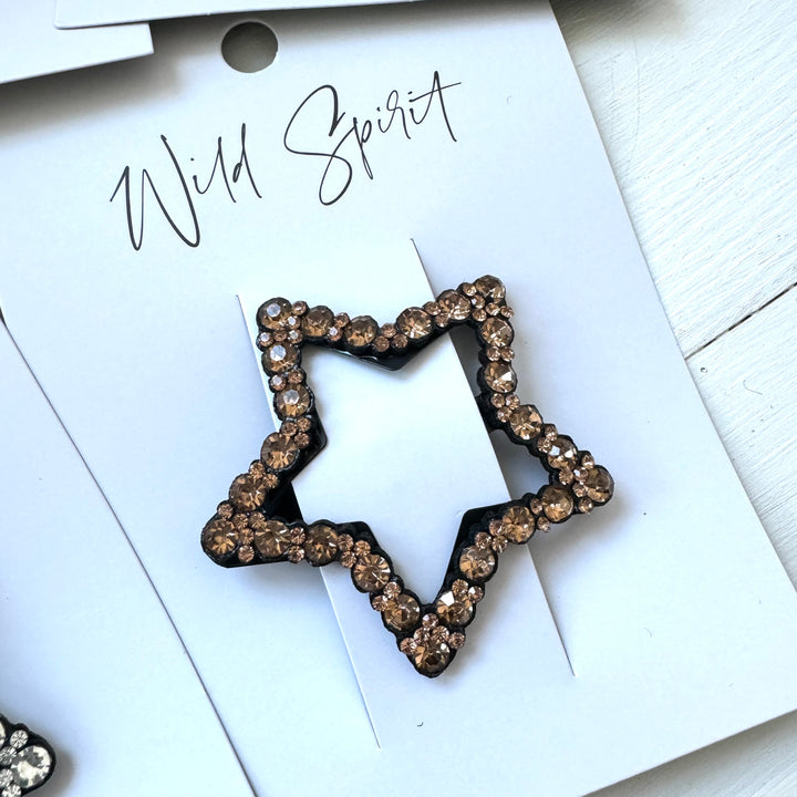 Single Star Hair Slides (Pack of 5)