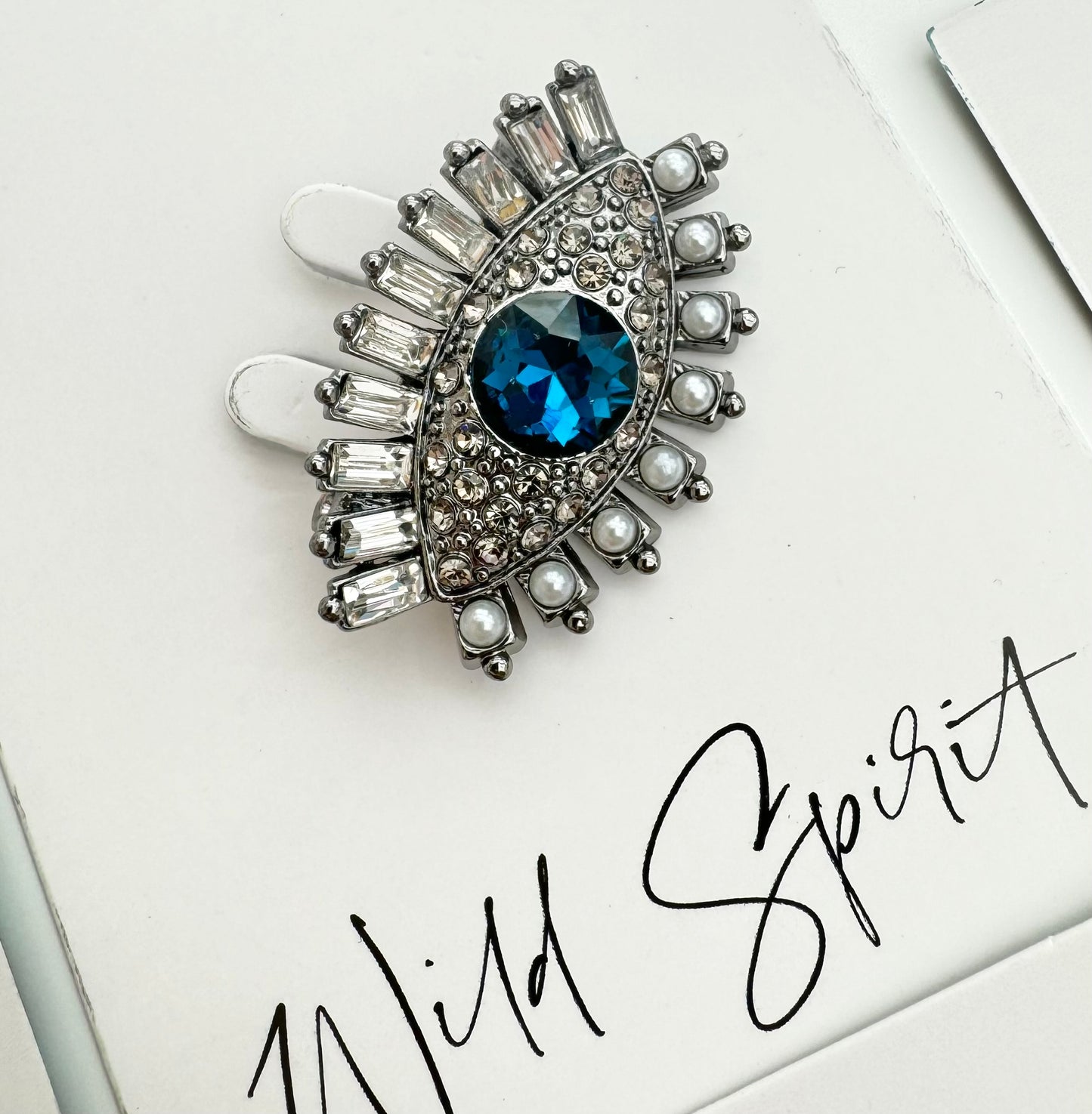 Blue Eye of Protection Brooch