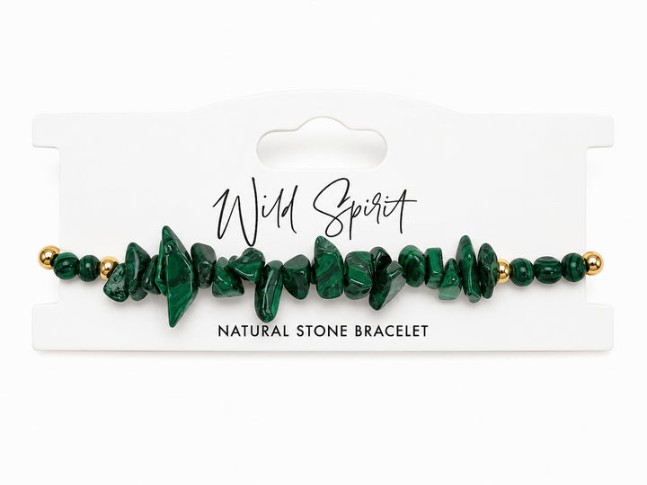 Malachite Chip Bracelet