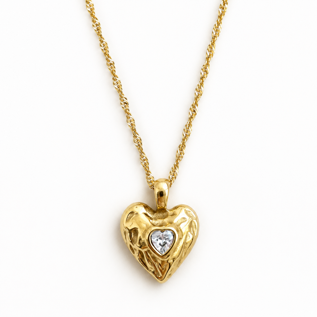 My Heart Gold Plated Waterproof Necklace