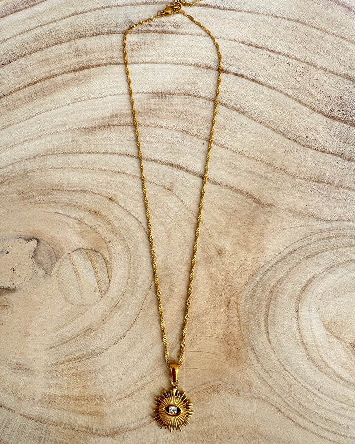 The Golden Eye Gold Plated Waterproof Necklace