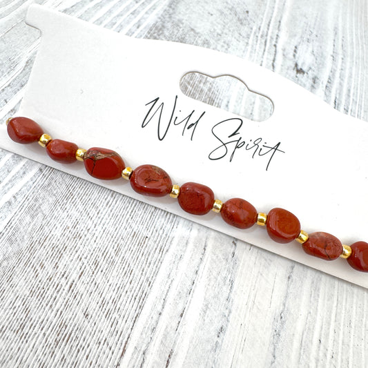 The Red Jasper Nomad Bracelet