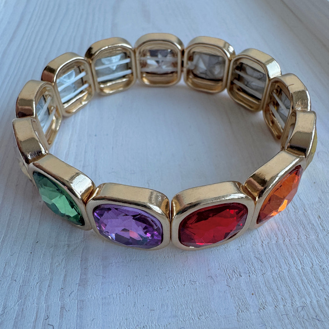 Tropical Square Bling Bracelet