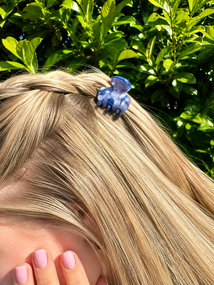 Mini Marble Hair Clips (24 Pack)