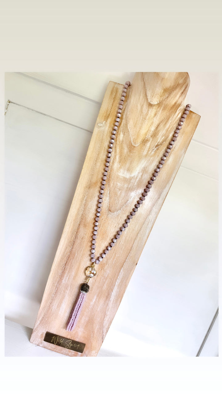 The Lilac Tassel Necklace