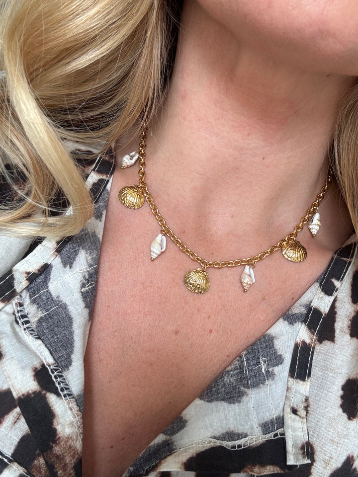 The Ocean Whispers Gold Plated Waterproof Necklace