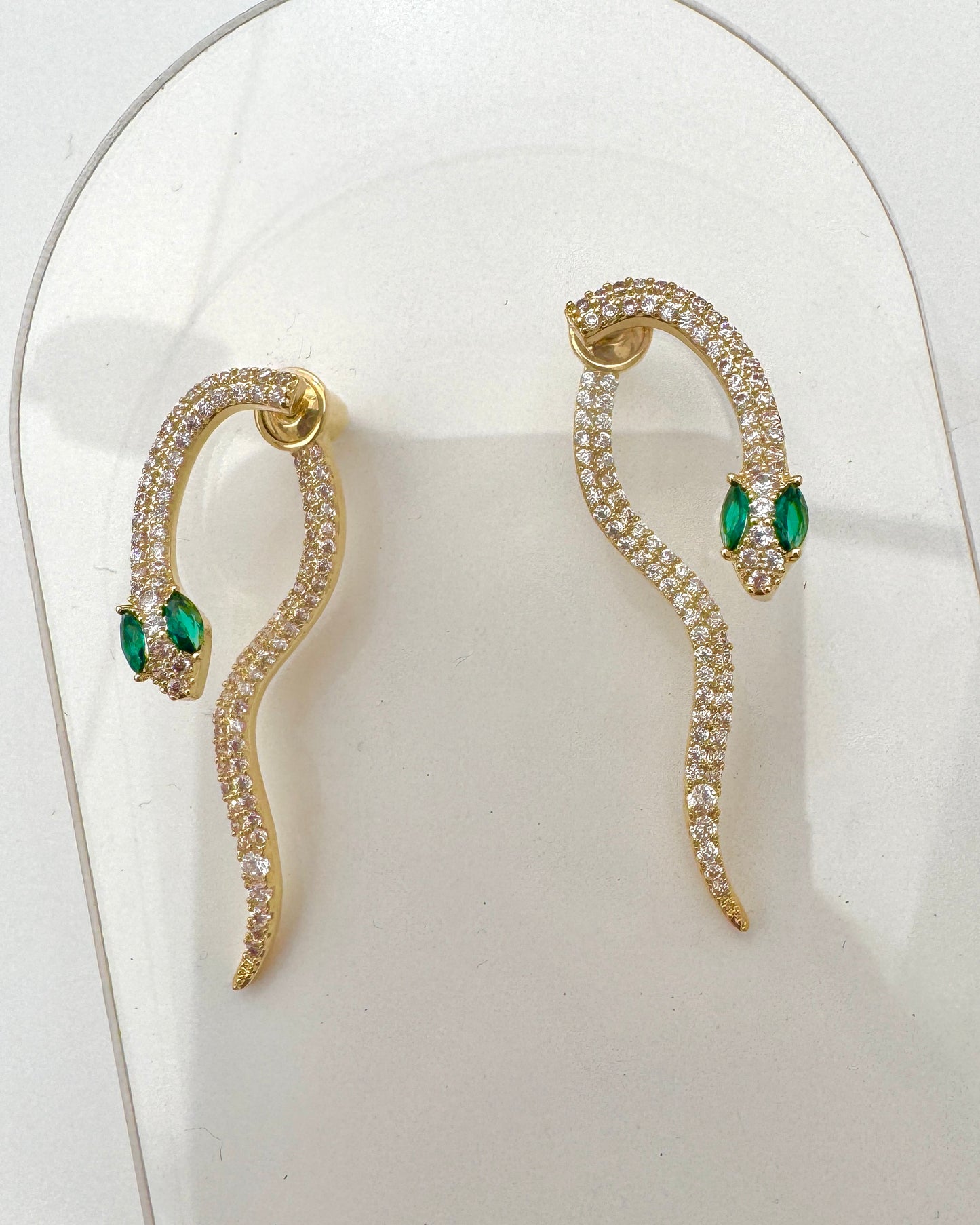 The Bling Snake Earrings (Pre-Order Del end Aug)