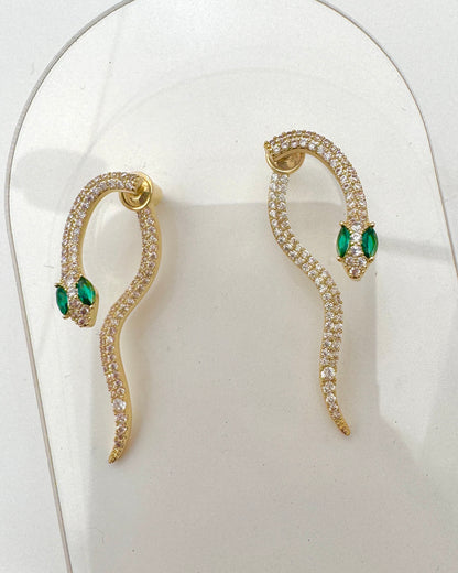 The Bling Snake Earrings (Pre-Order Del end Aug)