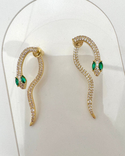 The Bling Snake Earrings (Pre-Order Del end Aug)