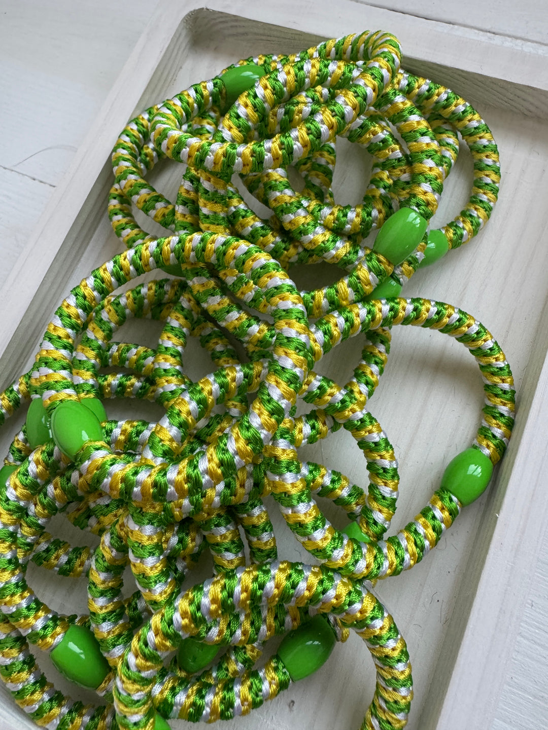 Lemon & Lime Twisty Hair Bobbles (10 Pk)