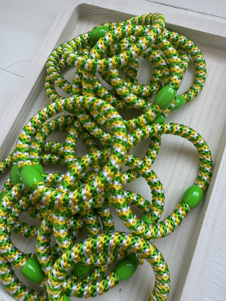 Lemon & Lime Twisty Hair Bobbles (10 Pk)