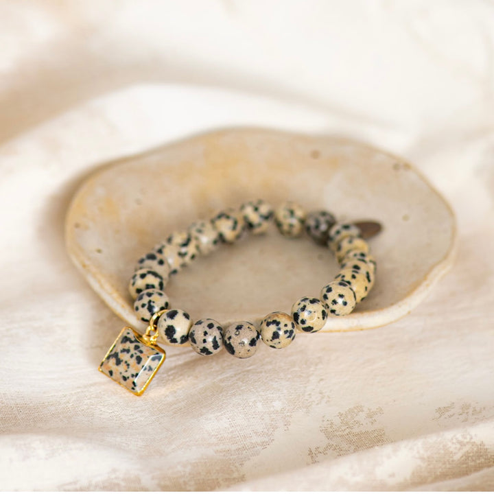 The Dalmatian Spirit Stone Bracelet