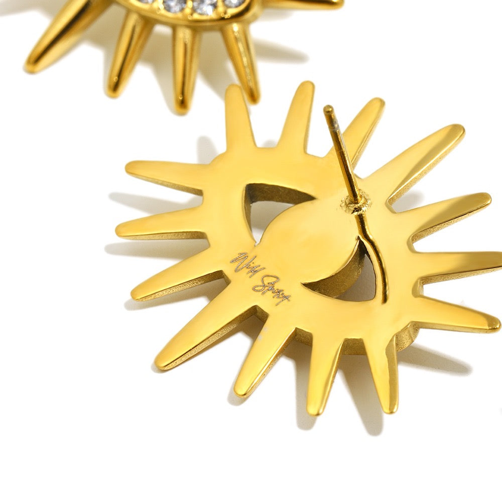 Tiger Eye Bling Elara Eye Earrings