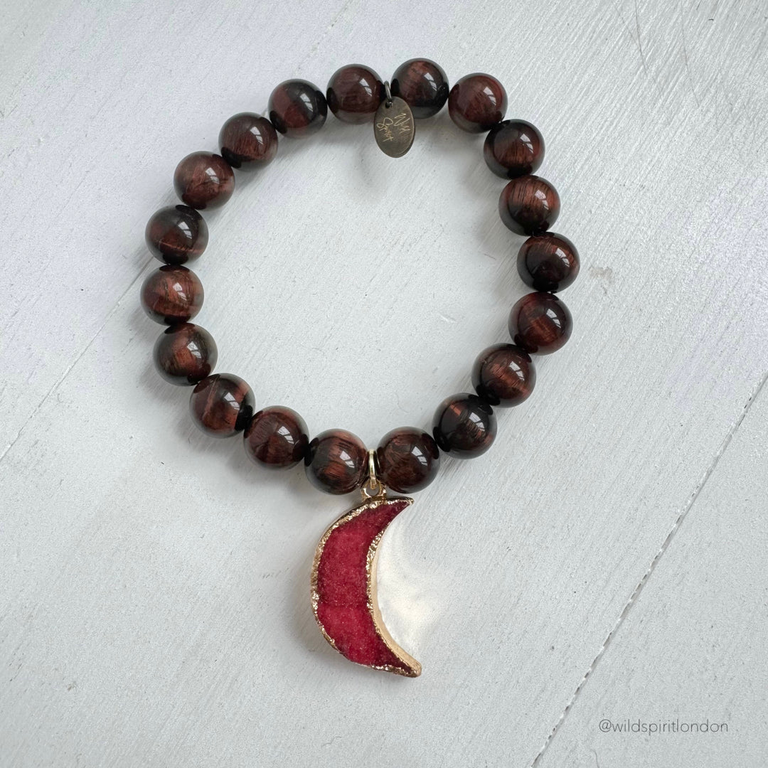 The Druzy Luna Moon Agate Bracelet