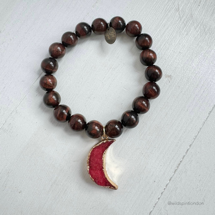 The Druzy Luna Moon Agate Bracelet